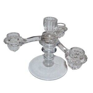 Cambridge 3 Arms Candlestick Base Candlelabra epergne with single bottom pc